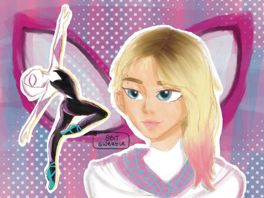 messy sketchbook style